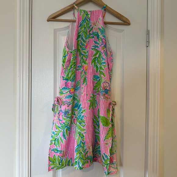 Lilly Pulitzer Pearl Romper in Don’t Stop Beleafing - Picture 8 of 9